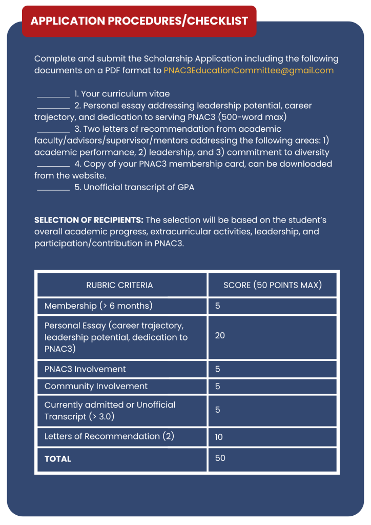 PNAC3 Scholarship