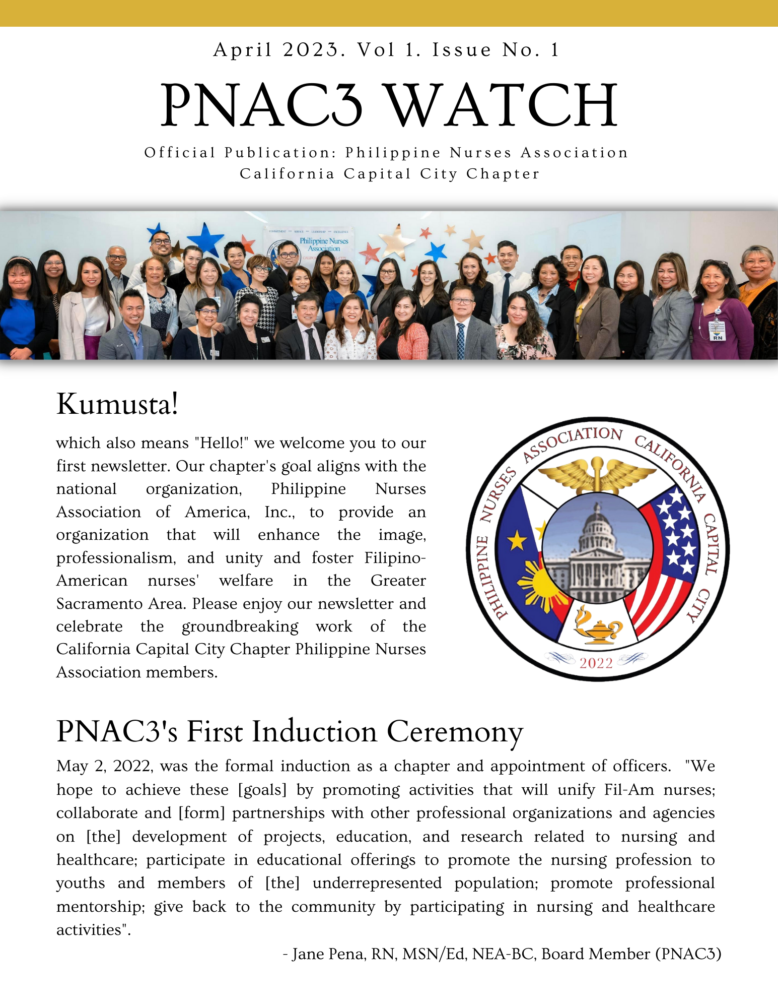 PNAC3 Watch Vol 1. Issue 1