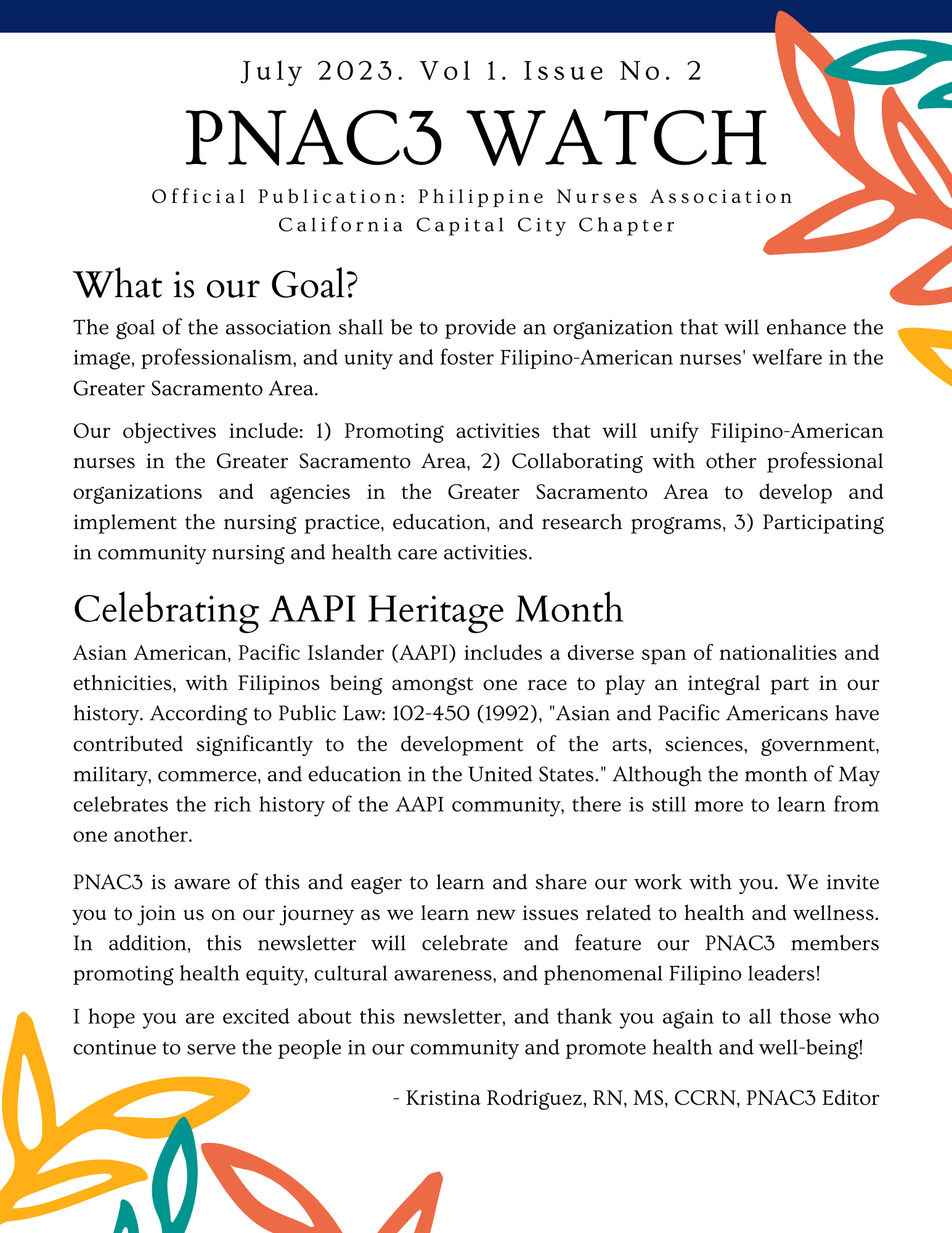 PNAC3 Watch Vol. 1 Issue 2