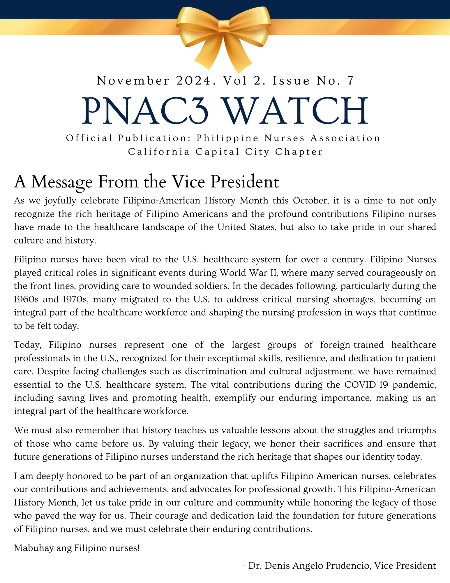 PNAC3 Watch Vol. 2. Issue 7